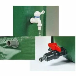 HELIOTRADE Cuve Citerne Récuperateur Des Eaux De Pluie Pliable 250 Litres -Recuperation de pluie Magasin 59416877 5