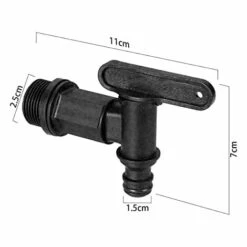 AOUGO Robinet Cuve 1000l Plastique,Adaptateur De Boîte De Rangement D'eau IBC,Adaptateur Robinet Tuyau Arrosage,pour Recuperateur Eau De Pluie, Réservoir De Carburant (Plastique) 8 AOUGO Robinet Cuve 1000l Plastique,Adaptateur De Boîte De Rangement D'eau IBC,Adaptateur Robinet Tuyau Arrosage,pour Recuperateur Eau De Pluie, Réservoir De Carburant (Plastique) -Recuperation de pluie Magasin 60281873 2