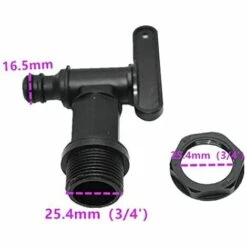 AOUGO Robinet Cuve 1000l Plastique,Adaptateur De Boîte De Rangement D'eau IBC,Adaptateur Robinet Tuyau Arrosage,pour Recuperateur Eau De Pluie, Réservoir De Carburant (Plastique) 9 AOUGO Robinet Cuve 1000l Plastique,Adaptateur De Boîte De Rangement D'eau IBC,Adaptateur Robinet Tuyau Arrosage,pour Recuperateur Eau De Pluie, Réservoir De Carburant (Plastique) -Recuperation de pluie Magasin 60281873 3