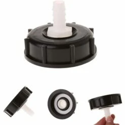 AOUGO 2,36"Gros Filetage à 0,47" Tuyau Robinet Vanne IBC Tote Tank Drain Adapter -Recuperation de pluie Magasin 60282109 3