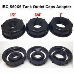 TOPHOMER S60X6 Adaptateur Robinet De Réservoir IBC Pièces Fileté Adaptateur 1/2 "3/4" 1" IBC -Recuperation de pluie Magasin 60935461 3