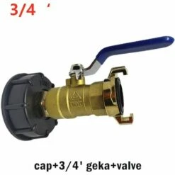 TOPHOMER 1x Robinet Raccord Rapide En Laiton + Plastique Diamètre D'entrée 60mmChromé, IBC S60X6 Style 3/4" Geka Raccord Adaptateur De Cuve Valve D'évacuation, Diamètre De Sortie 25mm 6 TOPHOMER 1x Robinet Raccord Rapide En Laiton + Plastique Diamètre D'entrée 60mmChromé, IBC S60X6 Style 3/4" Geka Raccord Adaptateur De Cuve Valve D'évacuation, Diamètre De Sortie 25mm -Recuperation de pluie Magasin 60936072 2