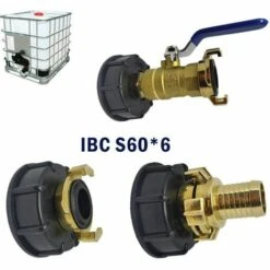 TOPHOMER 1x Robinet Raccord Rapide En Laiton + Plastique Diamètre D'entrée 60mmChromé, IBC S60X6 Style 3/4" Geka Raccord Adaptateur De Cuve Valve D'évacuation, Diamètre De Sortie 25mm 7 TOPHOMER 1x Robinet Raccord Rapide En Laiton + Plastique Diamètre D'entrée 60mmChromé, IBC S60X6 Style 3/4" Geka Raccord Adaptateur De Cuve Valve D'évacuation, Diamètre De Sortie 25mm -Recuperation de pluie Magasin 60936072 3