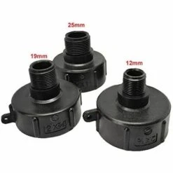 TOPHOMER Raccord Pvc S60x6 Taraudé 3/4'',Adaptateur De Tuyau De Réservoir 1000 L Plastique IBC Adaptateur De Tuyau D'arrosage Outils De Filetage 60 Mm Pour L'eau Réservoir Jardin Tuyau De Raccordement 19mm -Recuperation de pluie Magasin 60936085 3