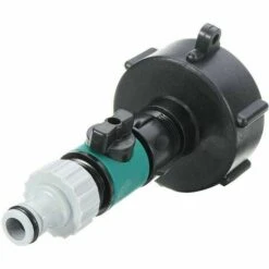 TOPHOMER S60X6 Adaptateur Pour Tuyau D'eau IBC,Connecteur Pour R¨¦servoir D'eau De Jardin IBC Avec Robinet Pour Irrigation Agricole,Jardin, Balcon Pour Huile, Carburant, Eau
