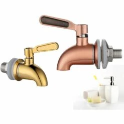 WIAN Robinet De Remplacement En Acier Inoxydable Pour Distributeur De Boissons, Robinet De Remplacement Pour Distributeur D'eau-Or Rose -Recuperation de pluie Magasin 62947476 5