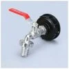 SINCèREETALI Adaptateur De Réservoir De Robinet IBC Double Pluie 1/2' Filetage Grossier En Alliage PP, Fabrication De Robinets -Recuperation de pluie Magasin 63816064 1