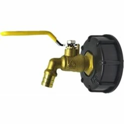 SINCèREETALI Pour IBC Adaptateur De Cuve Robinet Sortie Raccord Vanne Robinet Raccords De Tuyau D'arrosag Convient Aux Réservoirs De Stockage Pour IBC De 600/1000 L Avec Sortie D'eau De 3/4 Pouce.