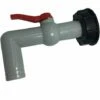 SINCèREETALI Bec De Vidange Avec Écrou 90 Degrés, Pour Raccord Robinet Cuve IBC 1000L Eau Prolongateur Diamètre Pluie Arrosage 60mm - A 1 Pouce à 90 Degrés -Recuperation de pluie Magasin 63819416 1