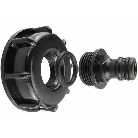 SINCèREETALI Adaptateur De Réservoir IBC En Plastique S60X6 - Bouchon Fileté Grossier Vers Robinet 1,9 Cm - Adaptateur De Robinet Pour Vanne De Tonne IBC 4 SINCèREETALI Adaptateur De Réservoir IBC En Plastique S60X6 - Bouchon Fileté Grossier Vers Robinet 1,9 Cm - Adaptateur De Robinet Pour Vanne De Tonne IBC – Image 2