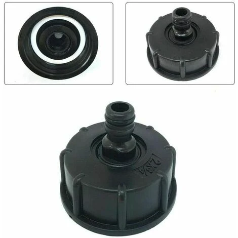 SINCèREETALI Adaptateur De Réservoir IBC En Plastique S60X6 - Bouchon Fileté Grossier Vers Robinet 1,9 Cm - Adaptateur De Robinet Pour Vanne De Tonne IBC 5 SINCèREETALI Adaptateur De Réservoir IBC En Plastique S60X6 - Bouchon Fileté Grossier Vers Robinet 1,9 Cm - Adaptateur De Robinet Pour Vanne De Tonne IBC – Image 3
