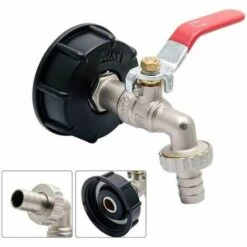 SINCèREETALI Adaptateur IBC 1000L Adaptateur De Réservoir IBC Adaptateur De Réservoir S60X6 Robinet De Jardin En Laiton 1.27cm Raccord De Tuyau De Mazout 8 SINCèREETALI Adaptateur IBC 1000L Adaptateur De Réservoir IBC Adaptateur De Réservoir S60X6 Robinet De Jardin En Laiton 1.27cm Raccord De Tuyau De Mazout -Recuperation de pluie Magasin 63820015 2