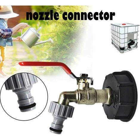 SINCèREETALI Robinet De Réservoir 1000L S60X6 Connecteur De Robinet IBC Avec Raccord De Tuyau 1/2", Adaptateur De Réservoir De Vidange, Pour Robinet De Jardin, Pour Adaptateur De Réservoir (1 Pièce) 5 SINCèREETALI Robinet De Réservoir 1000L S60X6 Connecteur De Robinet IBC Avec Raccord De Tuyau 1/2", Adaptateur De Réservoir De Vidange, Pour Robinet De Jardin, Pour Adaptateur De Réservoir (1 Pièce) – Image 3