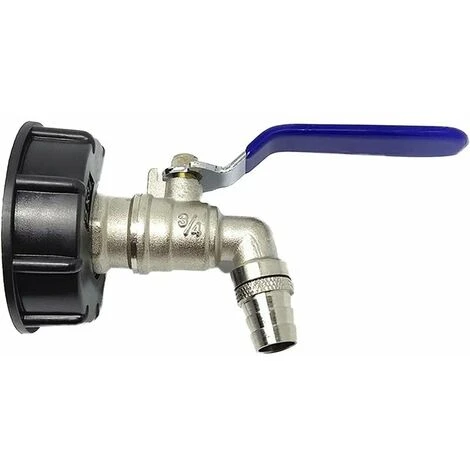 SINCèREETALI Robinet De Réservoir 1000L, Robinet Pour Collecteur D'eau De Pluie IBC, Adaptateur De Réservoir, Adaptateur De Réservoir De Vidange, Robinet En Laiton En PP Filetage Grossier 60 Mm (bleu 3/4") 3 SINCèREETALI Robinet De Réservoir 1000L, Robinet Pour Collecteur D'eau De Pluie IBC, Adaptateur De Réservoir, Adaptateur De Réservoir De Vidange, Robinet En Laiton En PP Filetage Grossier 60 Mm (bleu 3/4")