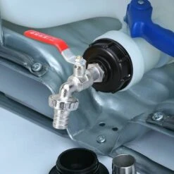 SINCèREETALI Adaptateur De Réservoir IBC Connecteur à Filetage 1/2", Robinet Cuve 1000L Robinet Recuperateur Eau De Pluie, Robinet Sortie Raccord Vanne Robinet Raccords De Tuyau D'arrosag -Recuperation de pluie Magasin 63821662 5