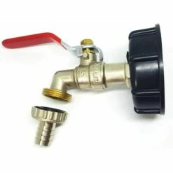 FOZIY Adaptateur IBC 1000L S60X6 Adaptateur De Réservoir De Carburant En Laiton Robinet De Jardin 1.27cm Raccord De Tuyau De Carburant，Fonepro -Recuperation de pluie Magasin 63841408 3