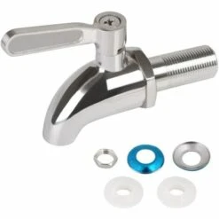 EINEMGELD Robinet De Tonneau,Distributeur De Boissons,Robinet Pour Tonneau De Bière, Robinet Pour Vin - En Acier Inoxydable Et Taille De 12mm -Recuperation de pluie Magasin 64118823 4