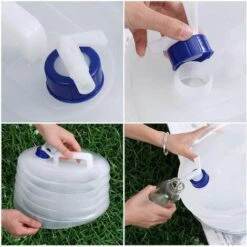 MEZHENG Bidon Pliable Avec Réservoir D'eau Pliable Pour Le Camping, L'escalade, La Survie, 15 L -Recuperation de pluie Magasin 64119621 3