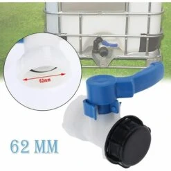 BARES Adaptateur Universel IBC Pour Réservoir D'eau IBC, Réservoir IBC, Robinet IBC 62 Mm, Robinet à Clapet DN40 -Recuperation de pluie Magasin 64125849 3