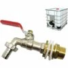 SINCèREETALI Robinet Cuve 1000L,Robinet Recuperateur Eau De Pluie Adaptateur De Cuve 1/2" (13 Mm) Robinet,Adaptateur De Réservoir De Vidange IBC Pour Robinet,Robinet En Laiton Pour IBC (1PCS) -Recuperation de pluie Magasin 64242808 1