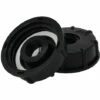 MERéTéET 2 Pièces IBC Adaptateur De Réservoir De Vidange Plastique Eau Réservoir Couvercle Adaptateur IBC Adaptateurs Raccords Filetages Épais Robinets 1/2 Pouce Noir，KoleZy -Recuperation de pluie Magasin 64707105 1