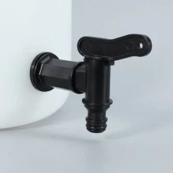 MERéTéET Robinet Cuve 1000l Plastique 3/4'' Pour Recuperateur Eau De Pluie, Adaptateur De Boîte De Rangement D'eau IBC (Joints En Plastique) 1 Pièce，KoleZy -Recuperation de pluie Magasin 64707172 3