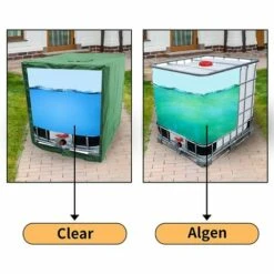 Devenirriche Housse De Réservoir IBC - Pour Réservoir D'eau De 1000 L - Pour Réservoir IBC - Vert, 120×100×116, (Tank Abdeckung) -Recuperation de pluie Magasin 64756106 5