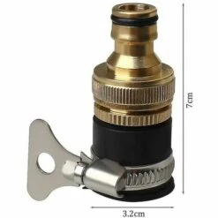 BAICCCF Robinet De Cuve De Récupération D'eau Connecteur De Robinet Rond, Connecteurs De Tuyau En Laiton De Diamètre Adaptateur Universel De Robinet De Tuyau D'arrosage, Or + Noir 8 BAICCCF Robinet De Cuve De Récupération D'eau Connecteur De Robinet Rond, Connecteurs De Tuyau En Laiton De Diamètre Adaptateur Universel De Robinet De Tuyau D'arrosage, Or + Noir -Recuperation de pluie Magasin 64771364 2