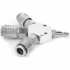 BAICCCF Robinet De Cuve De Récupération D'eau Connecteur Pneumatique, Adaptateur De Connecteur Rapide à 3 Voies Pour Connecteur D'air Rapide Pour Tuyau D'air Avec 1/4 & #39; & #39; Filetage F-npt -Recuperation de pluie Magasin 64771374 2