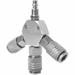 BAICCCF Robinet De Cuve De Récupération D'eau Connecteur Pneumatique, Adaptateur De Connecteur Rapide à 3 Voies Pour Connecteur D'air Rapide Pour Tuyau D'air Avec 1/4 & #39; & #39; Filetage F-npt -Recuperation de pluie Magasin 64771374 3