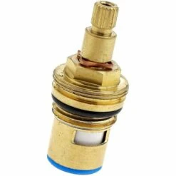 BAICCCF Robinet De Cuve De Récupération D'eau Tête De Robinet En Céramique Laiton Disque Robinet Insert Glande Cartouche 1/4 Quart De Tour 20 Dents G 1/2 Pouces Accessoires De Remplacement