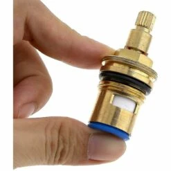 BAICCCF Robinet De Cuve De Récupération D'eau Tête De Robinet En Céramique Laiton Disque Robinet Insert Glande Cartouche 1/4 Quart De Tour 20 Dents G 1/2 Pouces Accessoires De Remplacement -Recuperation de pluie Magasin 64771383 4