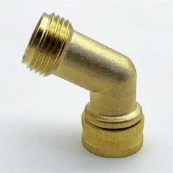 BAICCCF Robinet De Cuve De Récupération D'eau 3/4" Connecteur En Laiton à Filetage Femelle/mâle, Raccord De Tube De Tuyau D'arrosage à Angle De 130 Degrés, Accessoires D'adaptateur De Réservoir D'eau -Recuperation de pluie Magasin 64771387 2