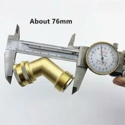 BAICCCF Robinet De Cuve De Récupération D'eau 3/4" Connecteur En Laiton à Filetage Femelle/mâle, Raccord De Tube De Tuyau D'arrosage à Angle De 130 Degrés, Accessoires D'adaptateur De Réservoir D'eau -Recuperation de pluie Magasin 64771387 5