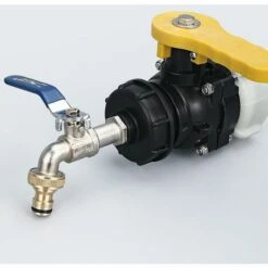 BAICCCF Robinet De Cuve De Récupération D'eau Connecteur De Robinet Avec Filetage G3/4 Pouces, Connecteur De Robinet Pour Un Débit D'eau élevé, Matériau En Cuivre Pur, Or, 2 Pièces -Recuperation de pluie Magasin 64771394 5