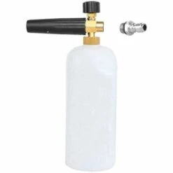 BAICCCF Robinet De Cuve De Récupération D'eau 1 PCS; Connecteur à Dégagement Rapide, Adaptateur De Pulvérisateur De Savon Pour Nettoyeur Haute Pression à Dégagement Rapide Mâle 14 Mm à 1/4 Pouce, Lance En Mousse De Neige En Acier Inoxydable C -Recuperation de pluie Magasin 64771403 5