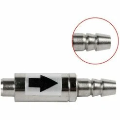 BAICCCF Robinet De Cuve De Récupération D'eau Clapet Anti-retour Anti-corrosion Et Durable De CO2 D'acier Inoxydable Pour Le Diffuseur Et L'air De Co2 D'aquarium De Système De Co2 D'aquarium, Argent -Recuperation de pluie Magasin 64771405 3