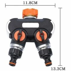 BAICCCF Robinet De Cuve De Récupération D'eau Distributeur D'arrosage à 2 Voies, Répartiteur De Tuyau D'arrosage, Connecteur De Tuyau D'arrosage, Débit D'eau Réglable, Idéal Pour Robinet Extérieur 8 BAICCCF Robinet De Cuve De Récupération D'eau Distributeur D'arrosage à 2 Voies, Répartiteur De Tuyau D'arrosage, Connecteur De Tuyau D'arrosage, Débit D'eau Réglable, Idéal Pour Robinet Extérieur -Recuperation de pluie Magasin 64771421 2