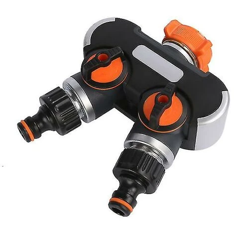 BAICCCF Robinet De Cuve De Récupération D'eau Distributeur D'arrosage à 2 Voies, Répartiteur De Tuyau D'arrosage, Connecteur De Tuyau D'arrosage, Débit D'eau Réglable, Idéal Pour Robinet Extérieur 5 BAICCCF Robinet De Cuve De Récupération D'eau Distributeur D'arrosage à 2 Voies, Répartiteur De Tuyau D'arrosage, Connecteur De Tuyau D'arrosage, Débit D'eau Réglable, Idéal Pour Robinet Extérieur – Image 3