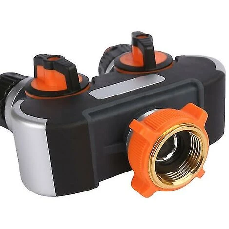 BAICCCF Robinet De Cuve De Récupération D'eau Distributeur D'arrosage à 2 Voies, Répartiteur De Tuyau D'arrosage, Connecteur De Tuyau D'arrosage, Débit D'eau Réglable, Idéal Pour Robinet Extérieur 6 BAICCCF Robinet De Cuve De Récupération D'eau Distributeur D'arrosage à 2 Voies, Répartiteur De Tuyau D'arrosage, Connecteur De Tuyau D'arrosage, Débit D'eau Réglable, Idéal Pour Robinet Extérieur – Image 4