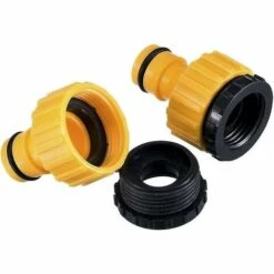 BAICCCF Robinet De Cuve De Récupération D'eau Lot De 2 Adaptateurs De Robinet Fileté En Plastique Bsp 2 En 1 Pour Tuyau De Robinet -Recuperation de pluie Magasin 64771425 4