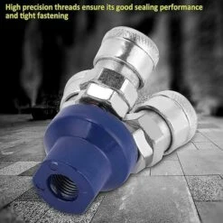 BAICCCF Robinet De Cuve De Récupération D'eau Coupleur Rapide Pneumatique à 3 Voies Connecteur De Connexion Rapide à Prise Femelle Bspt 1/4 Pouce -Recuperation de pluie Magasin 64771427 4