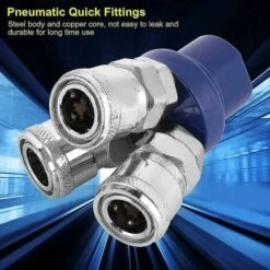 BAICCCF Robinet De Cuve De Récupération D'eau Coupleur Rapide Pneumatique à 3 Voies Connecteur De Connexion Rapide à Prise Femelle Bspt 1/4 Pouce -Recuperation de pluie Magasin 64771427 5