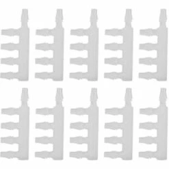 BAICCCF Robinet De Cuve De Récupération D'eau 10 Pièces Connecteurs De Tuyau D'air Transparents Pompe à Air D'aquarium Connecteur De Tuyau à Cinq Voies Pour Accessoire D'aquarium, 4.8mm