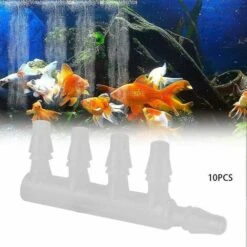 BAICCCF Robinet De Cuve De Récupération D'eau 10 Pièces Connecteurs De Tuyau D'air Transparents Pompe à Air D'aquarium Connecteur De Tuyau à Cinq Voies Pour Accessoire D'aquarium, 4.8mm -Recuperation de pluie Magasin 64771443 4