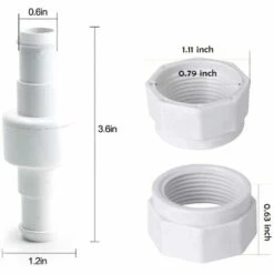 BAICCCF Robinet De Cuve De Récupération D'eau Kit De Remplacement De Tuyau Pivotant Pour Nettoyeur De Piscine, Pièce De Rechange De Rechange D20 D15 Pour Zodiac Polaris 180, 280, 380, 480 Pool Cleaner Poo -Recuperation de pluie Magasin 64771451 2