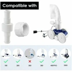 BAICCCF Robinet De Cuve De Récupération D'eau Kit De Remplacement De Tuyau Pivotant Pour Nettoyeur De Piscine, Pièce De Rechange De Rechange D20 D15 Pour Zodiac Polaris 180, 280, 380, 480 Pool Cleaner Poo -Recuperation de pluie Magasin 64771451 4