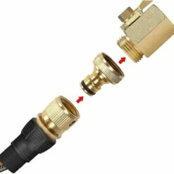 BAICCCF Robinet De Cuve De Récupération D'eau Tuyau D'arrosage Raccord Rapide Tuyau D'arrosage Extensible Connecteur Adaptateur Mâle à Femelle Pour Robinet Et Jet, 2 Ensembles -Recuperation de pluie Magasin 64771461 4