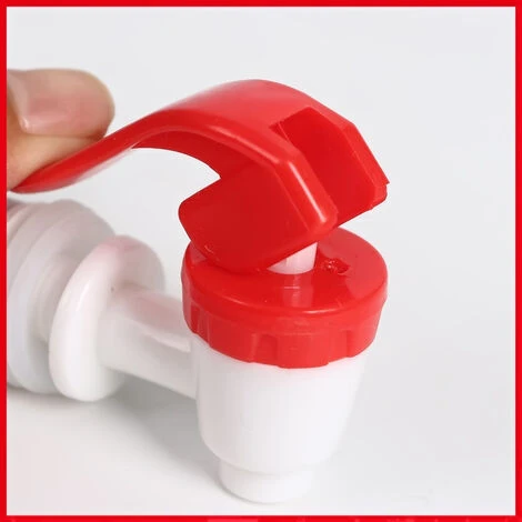 LLOVE 3pcs Robinets De Distributeur D'eau En Plastique 12mm Fileté En Plastique Rouge Blanc 5 LLOVE 3pcs Robinets De Distributeur D'eau En Plastique 12mm Fileté En Plastique Rouge Blanc – Image 3