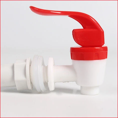 LLOVE 3pcs Robinets De Distributeur D'eau En Plastique 12mm Fileté En Plastique Rouge Blanc 6 LLOVE 3pcs Robinets De Distributeur D'eau En Plastique 12mm Fileté En Plastique Rouge Blanc – Image 4